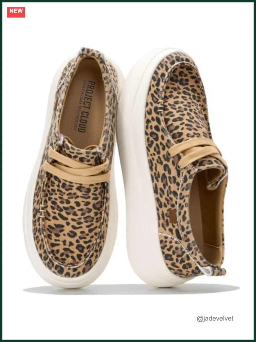 Women's Canvas Platform Loafers Slip On Boat Shoes 1.89